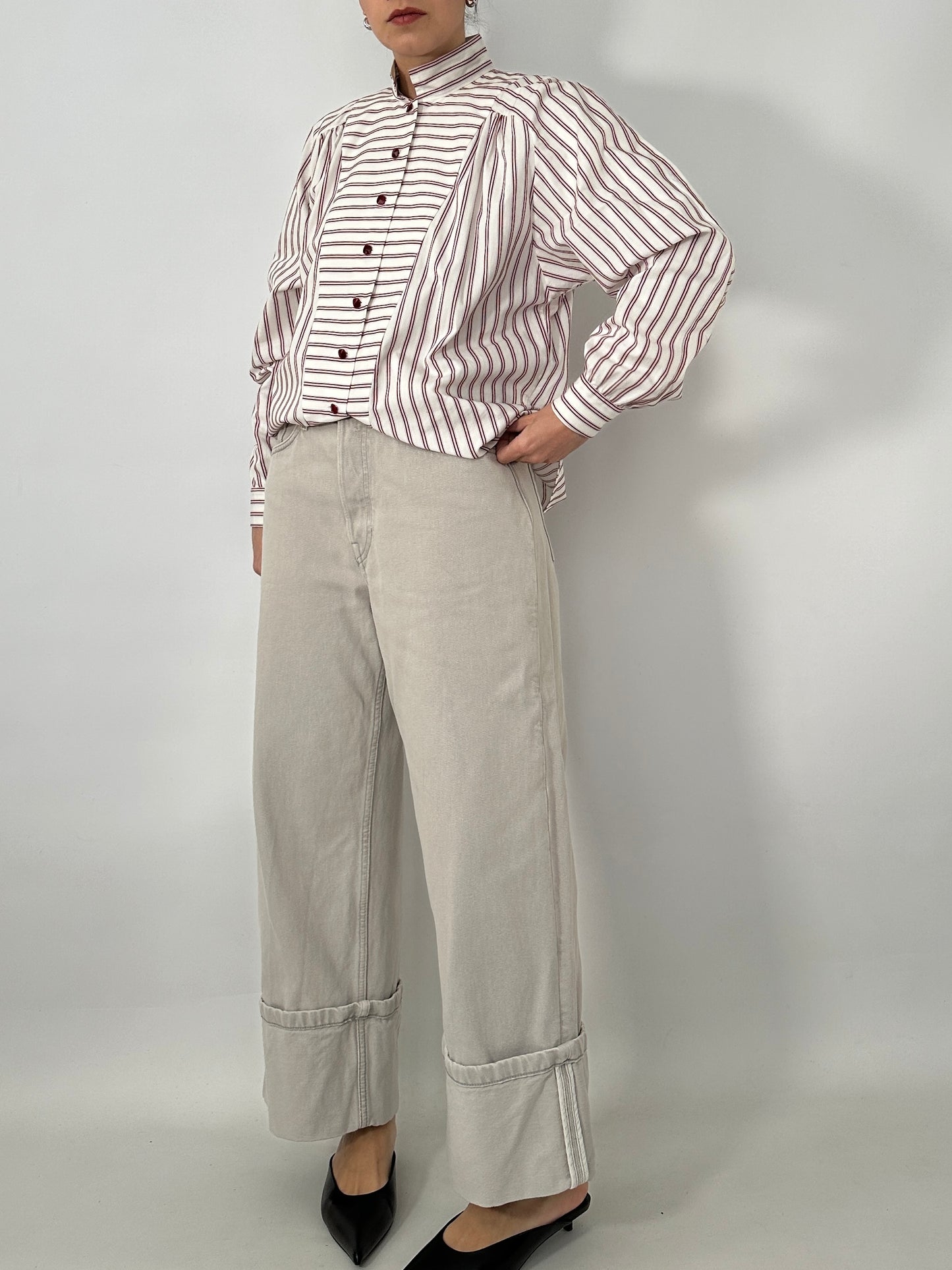 Handmade vintage striped shirt