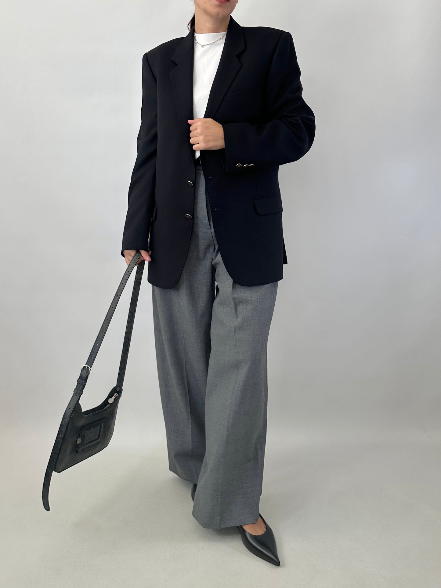 Vintage tailored jacket with gold-tone buttons