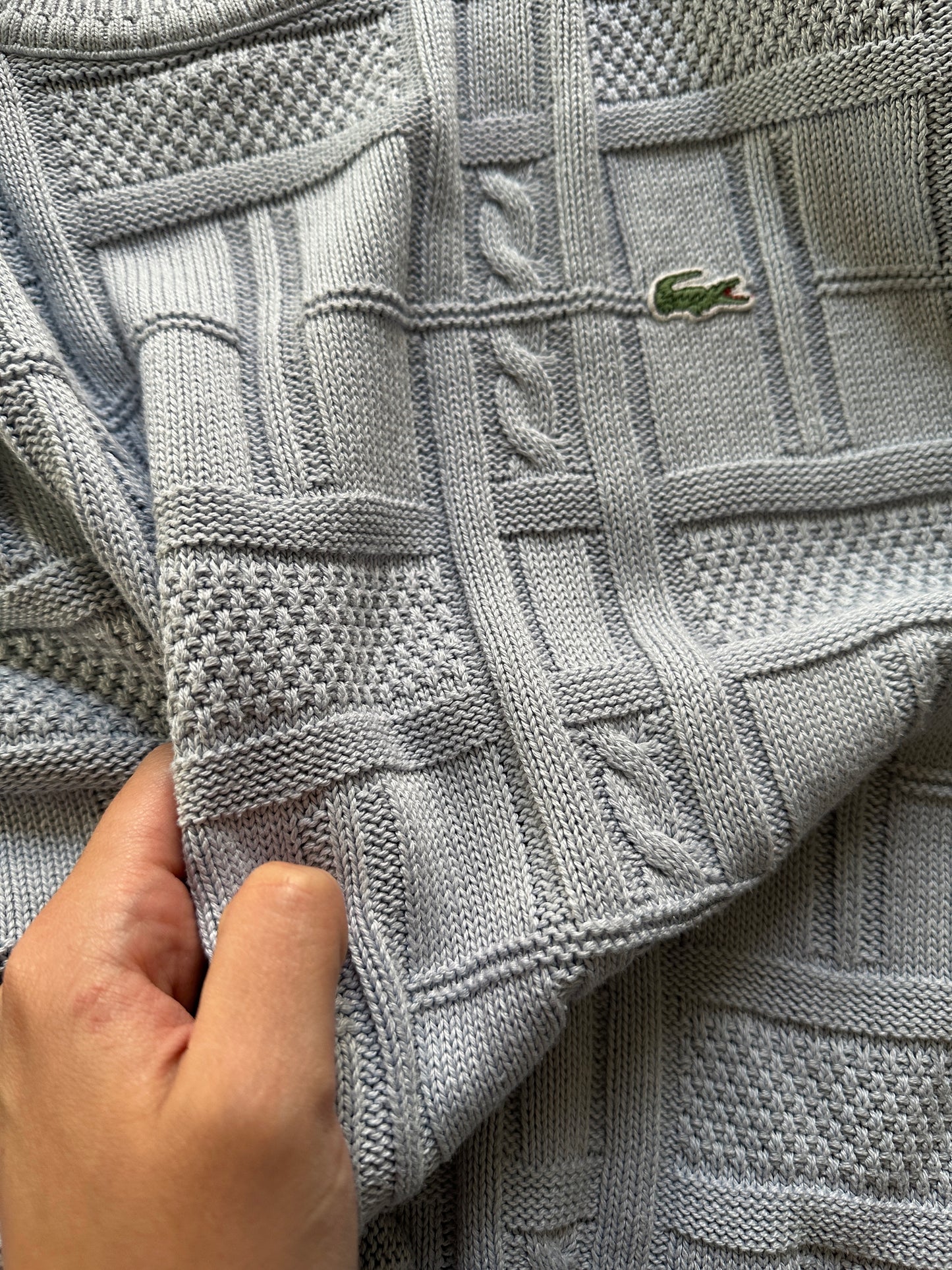 Vintage Lacoste Textured Knit Sweater