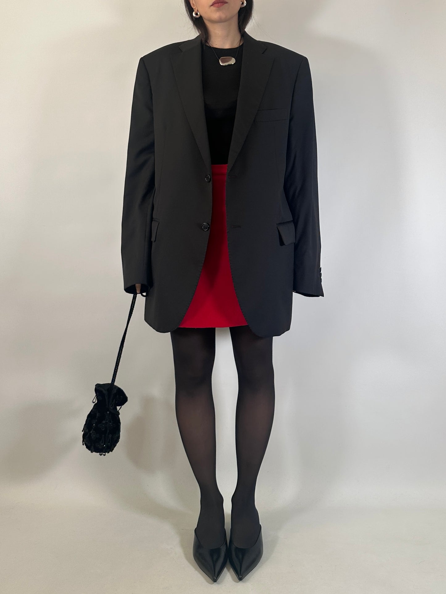 Vintage Black Tailored Blazer