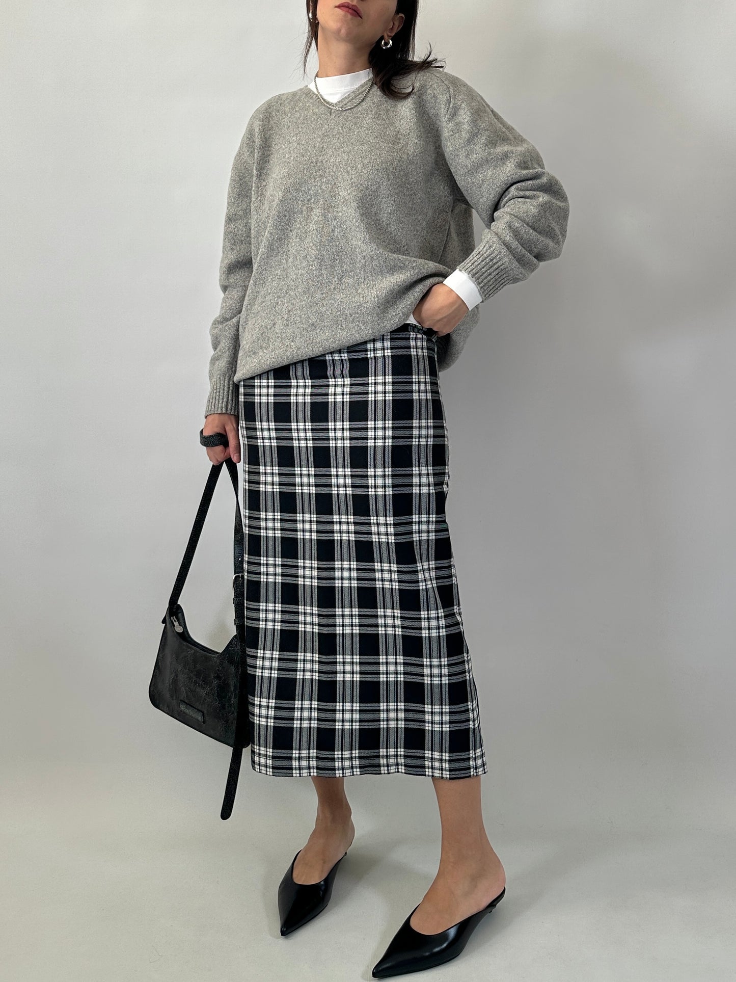 Soft wool blend V-neck sweater