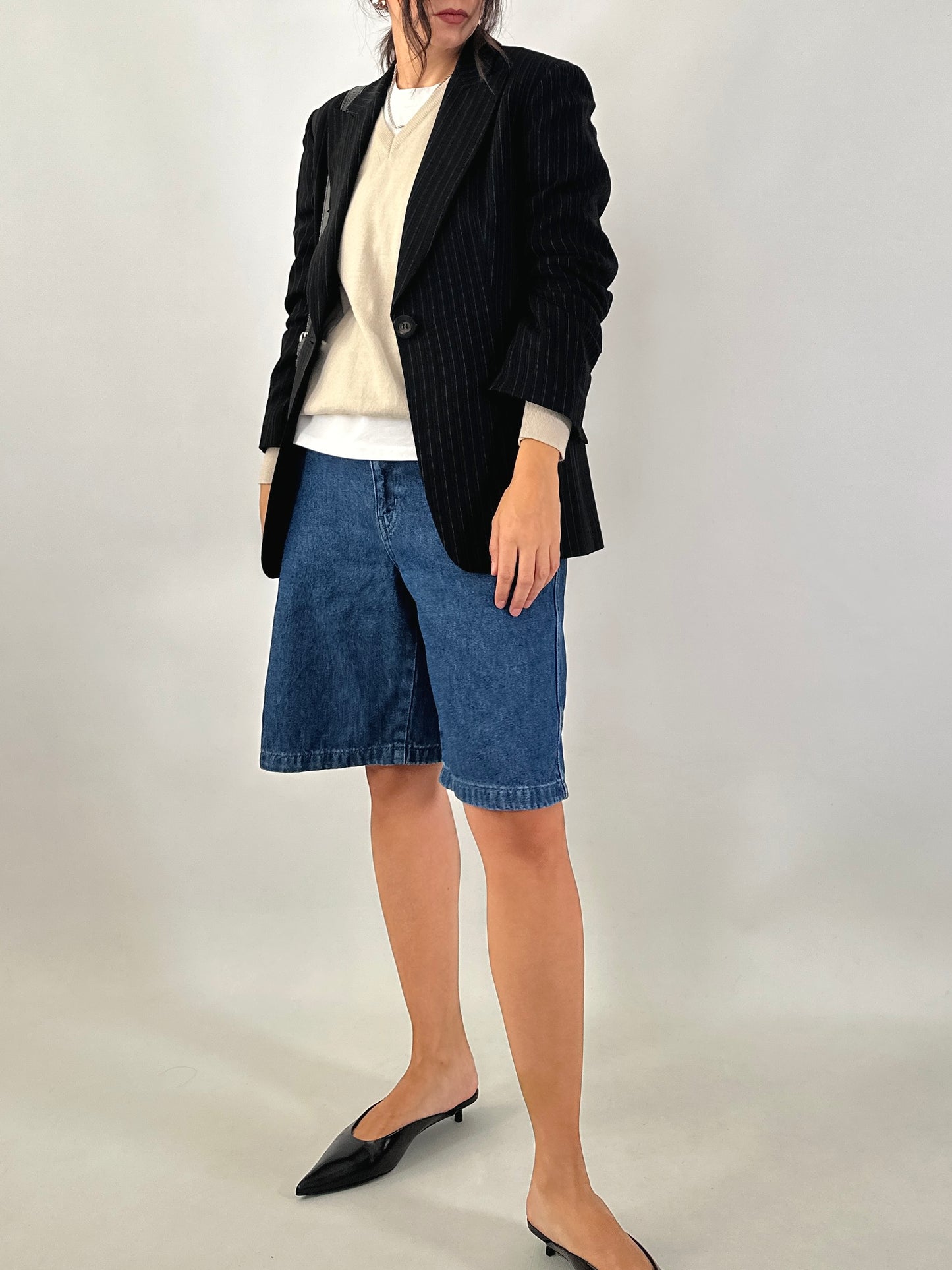 Marella pinstripe slim fit blazer