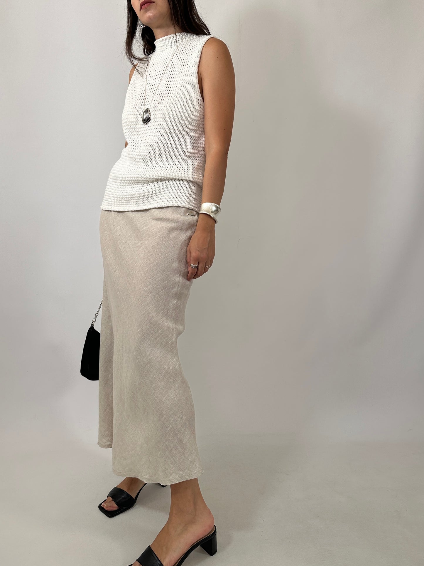 Cotton Knit Sleeveless Top
