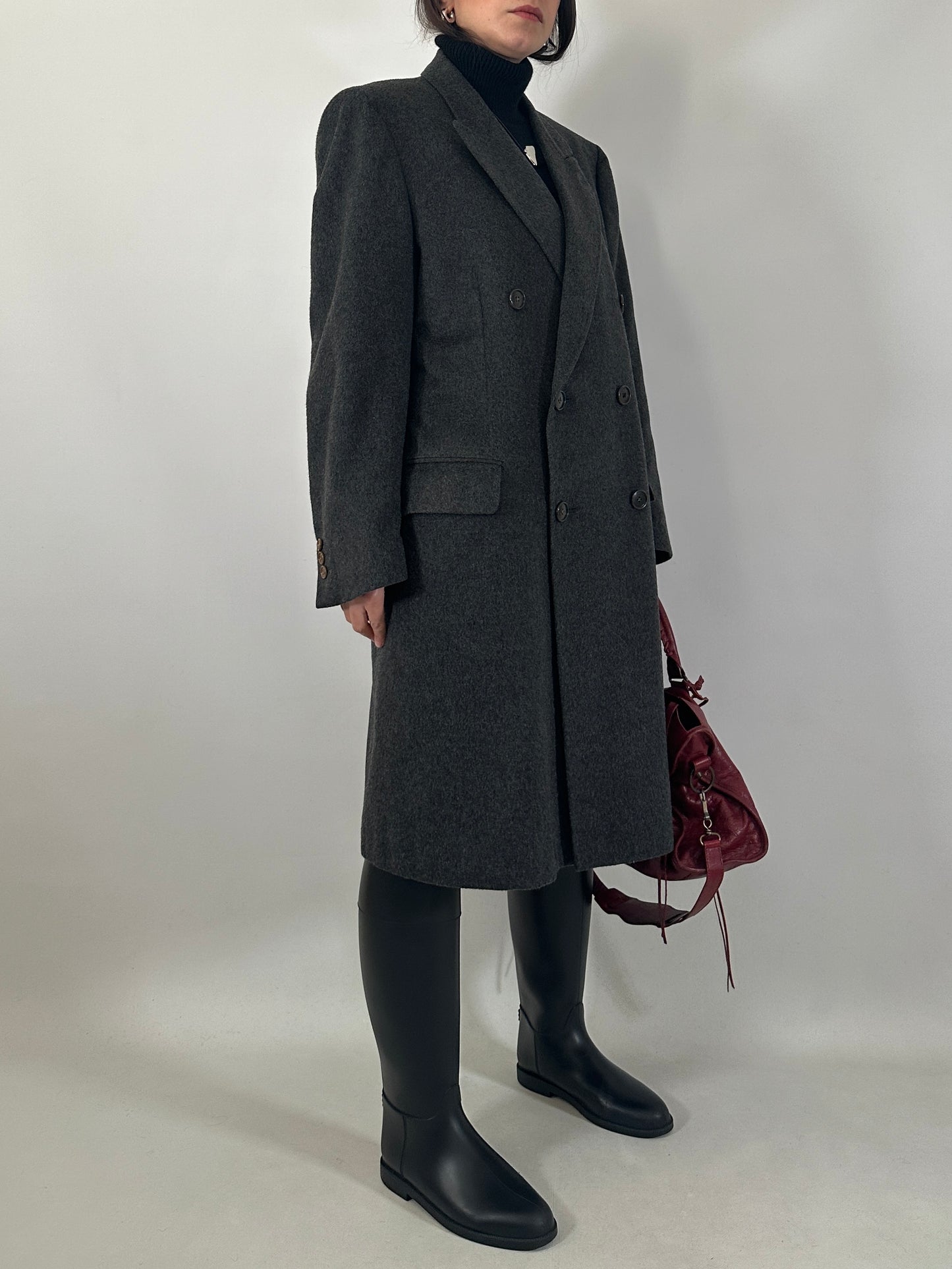 Vintage tailored double-breasted coat