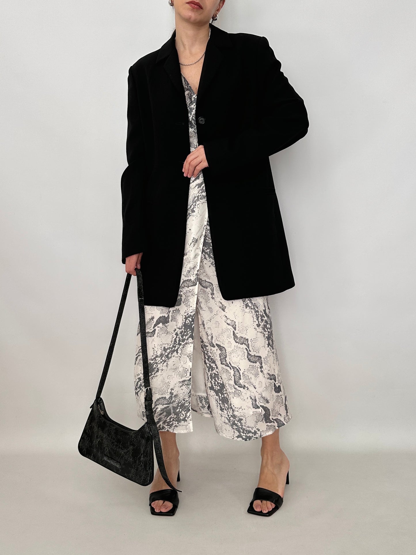 Marella long black blazer