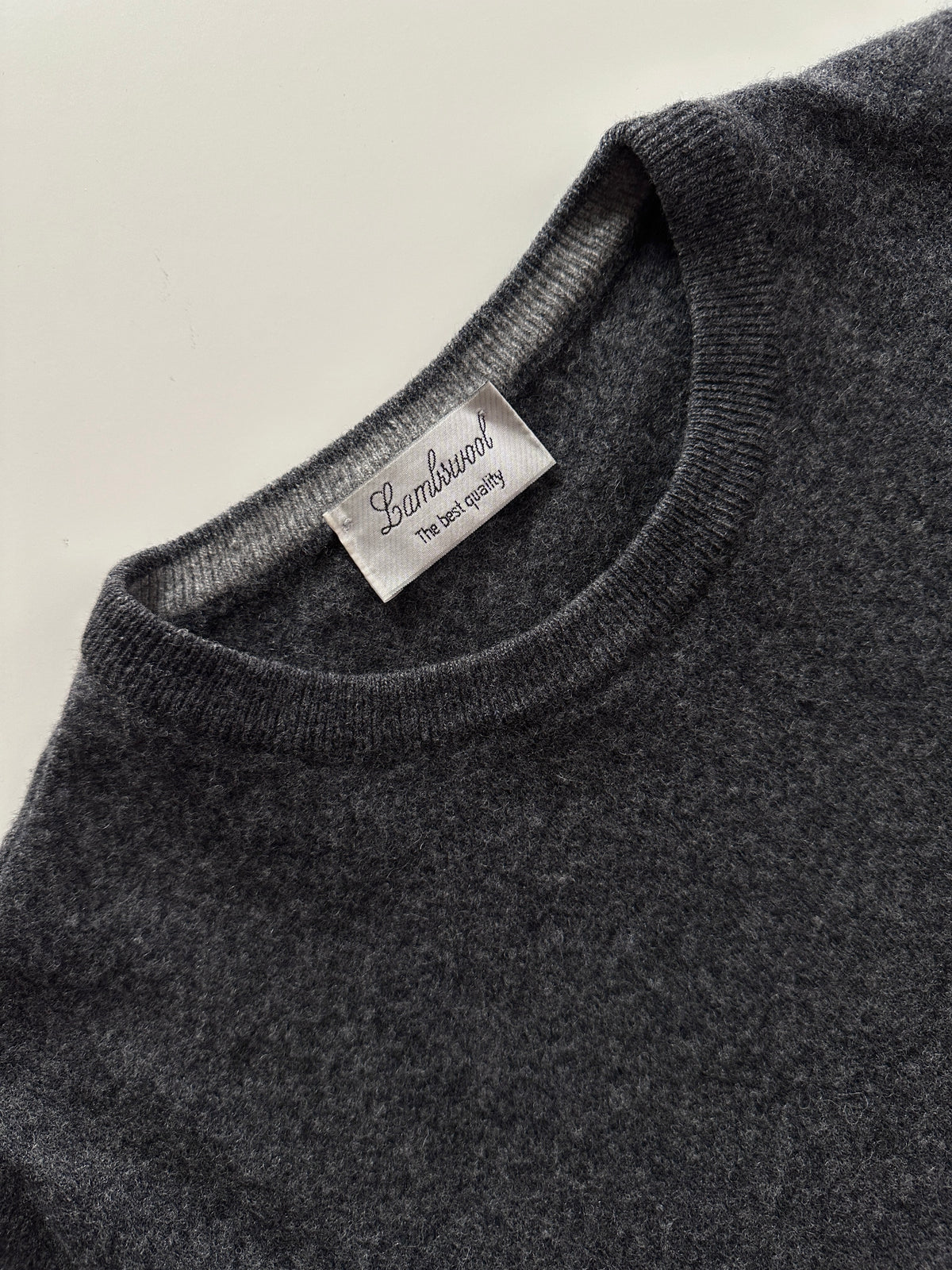 Soft Lambswool Dark Grey Sweater