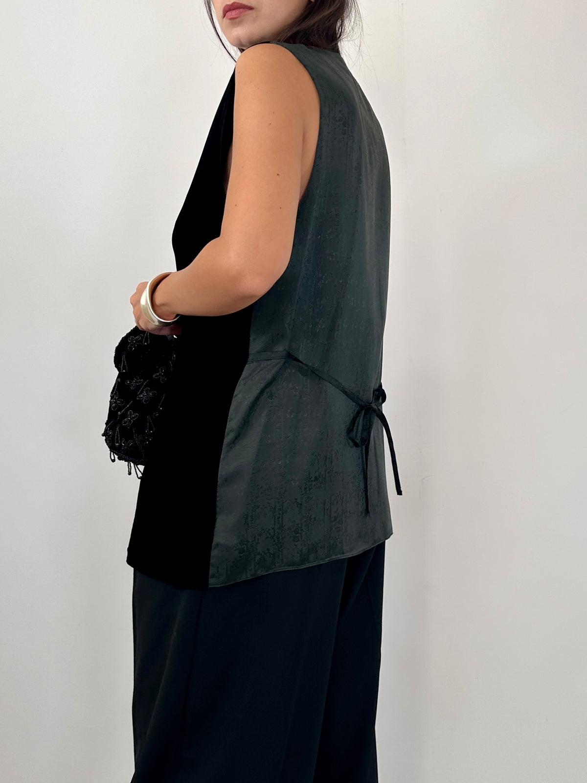 Velvet Vest with Frog Closures