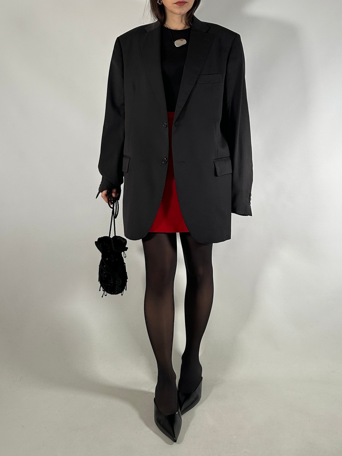 Vintage Black Tailored Blazer