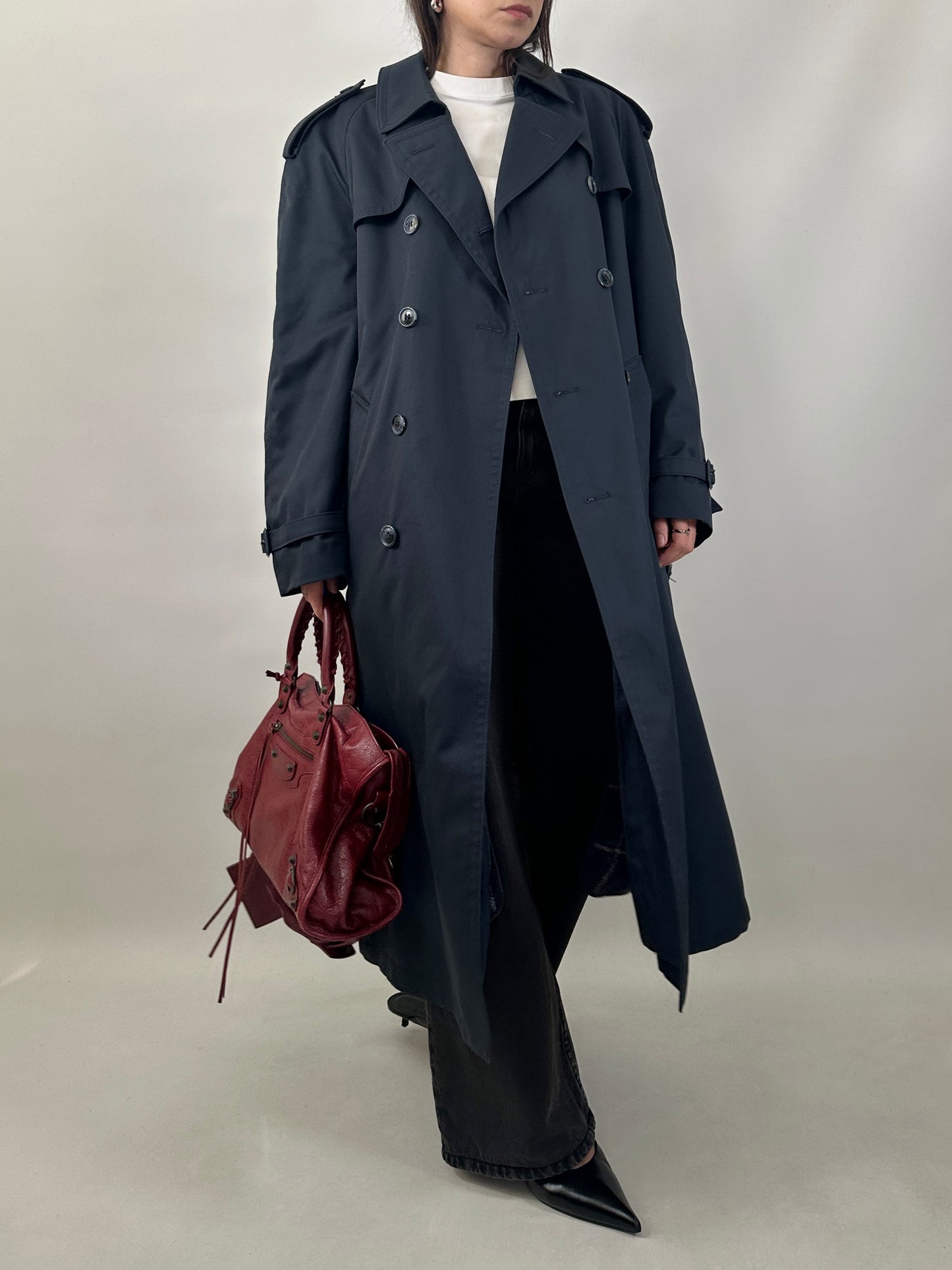 Classic Trench Coat with Removable Wool Lining