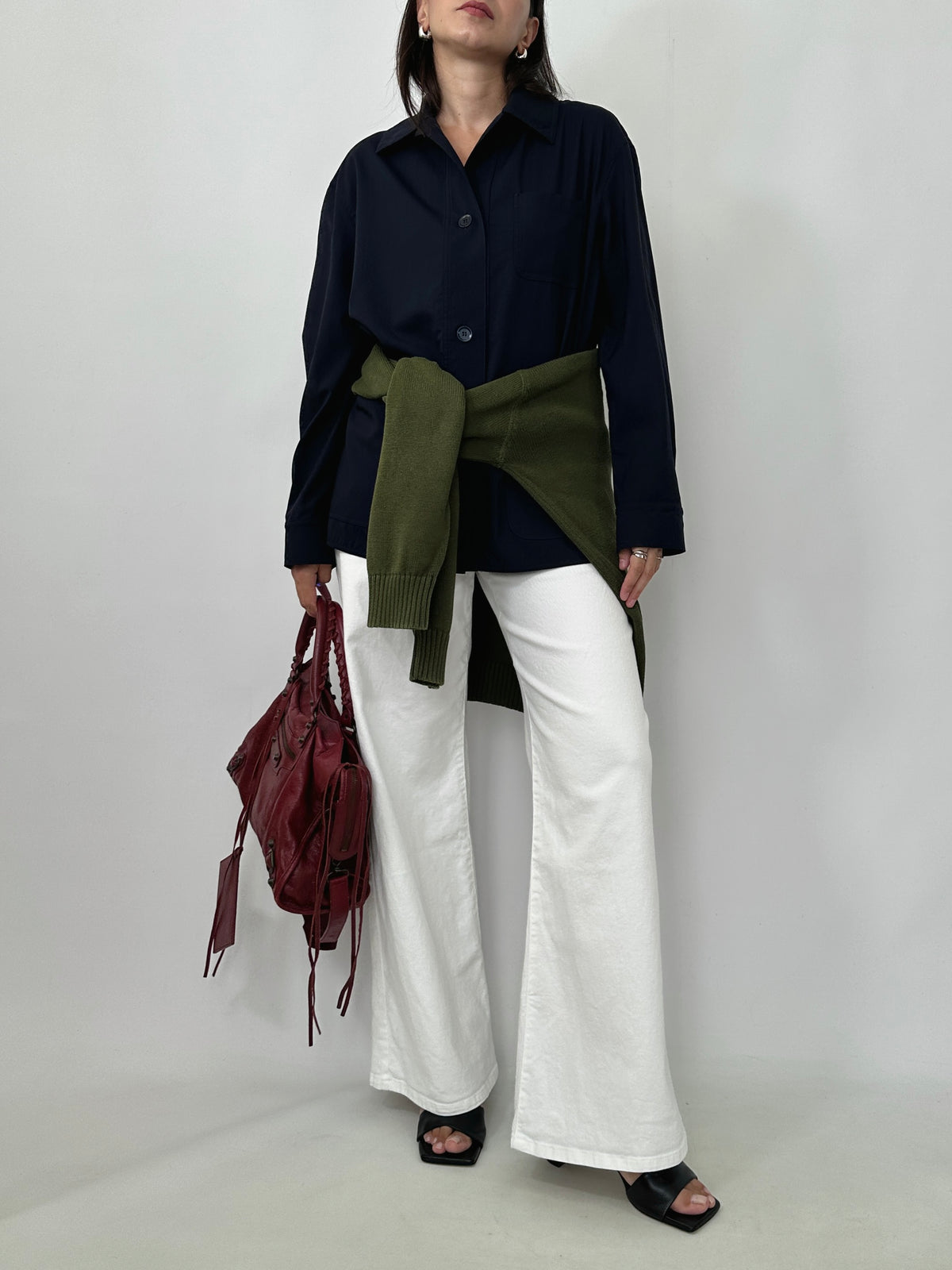 Max Mara Navy Wool Overshirt