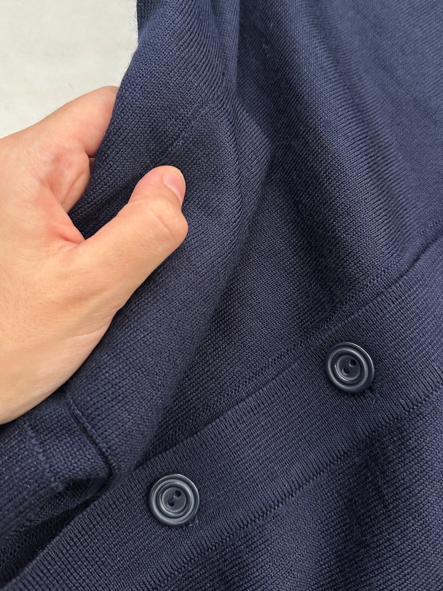 Essential blue cardigan