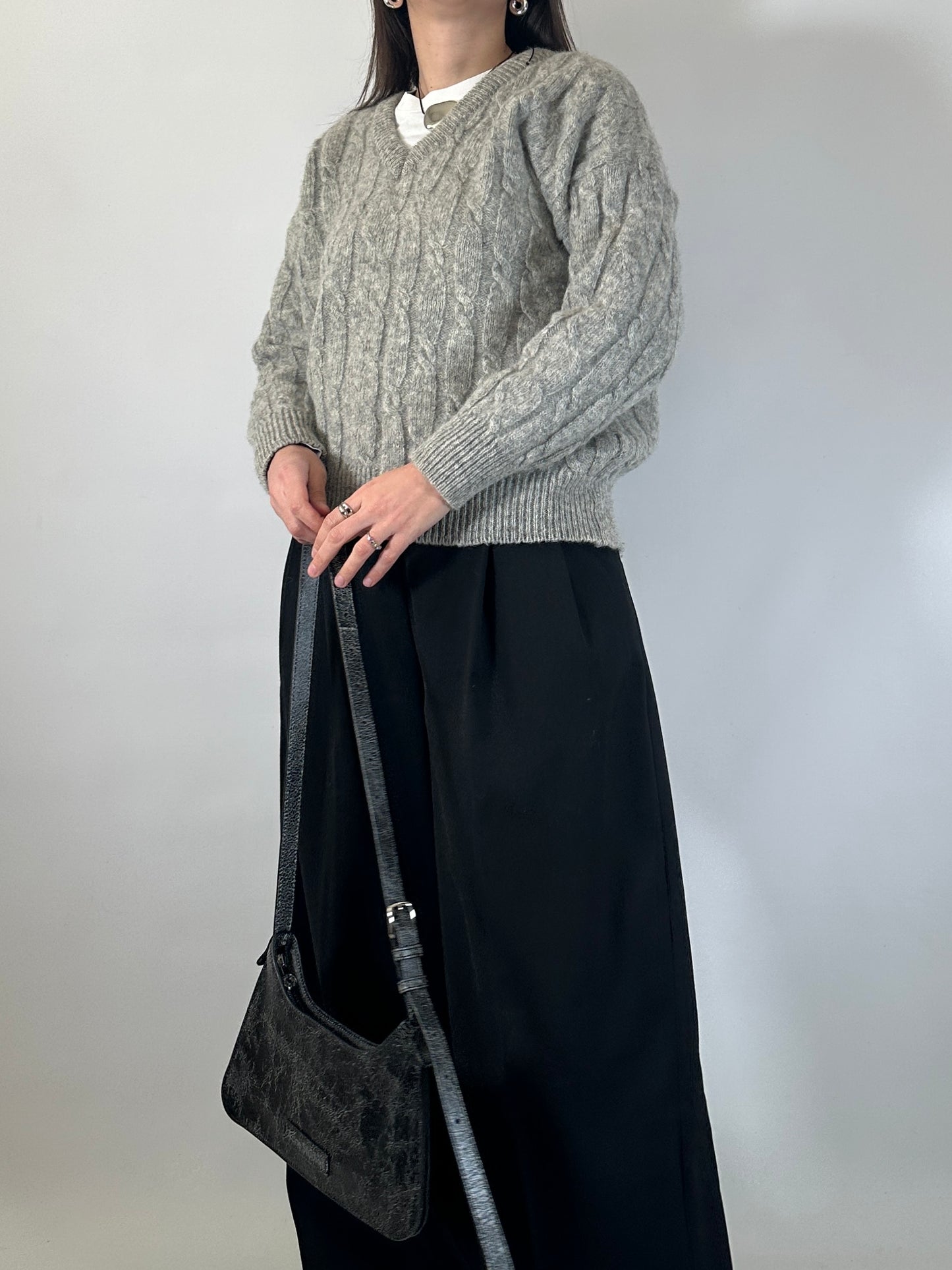 Essential Cable-Knit Shetland Wool Sweater