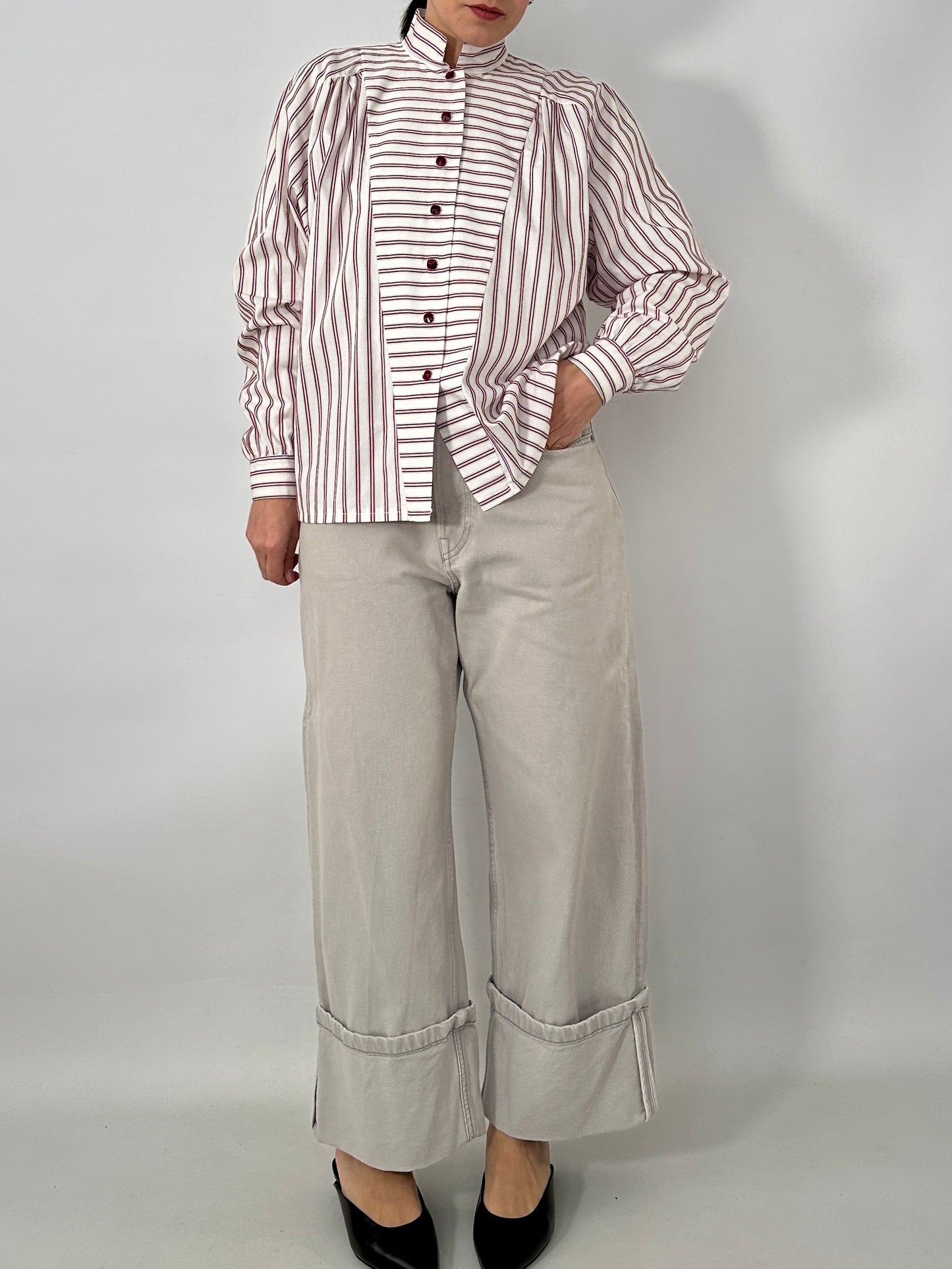 Handmade vintage striped shirt