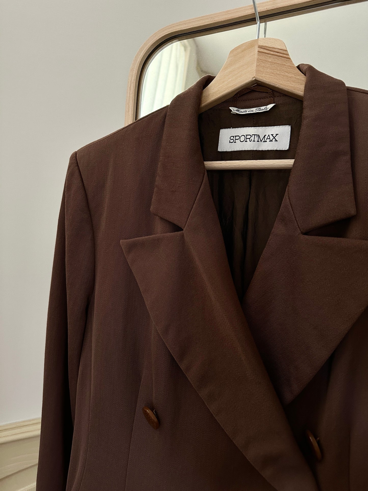 Sportmax chocolate blazer