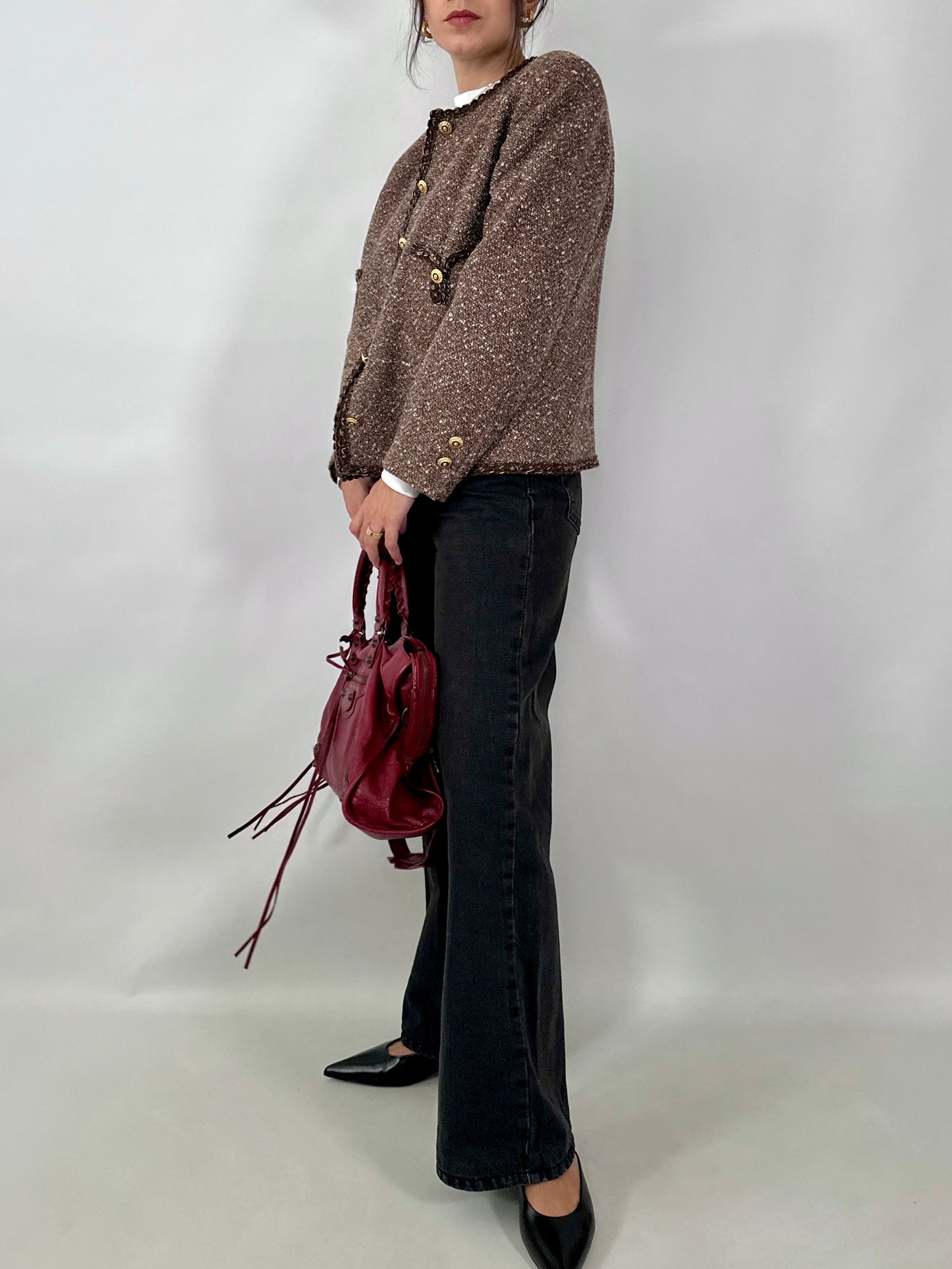 Vintage Luisa Spagnoli tweed bouclé jacket