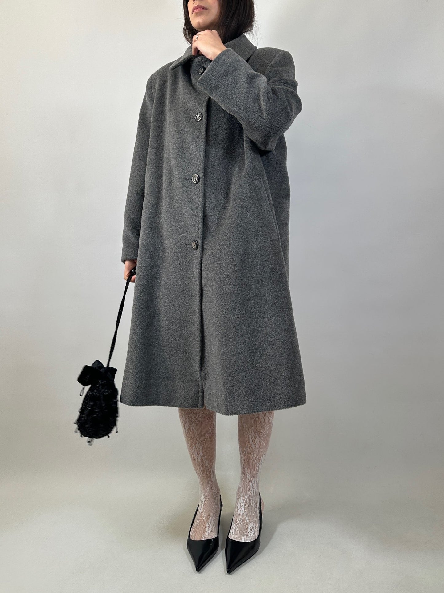 Vintage Mohair and Wool Tailored Coat