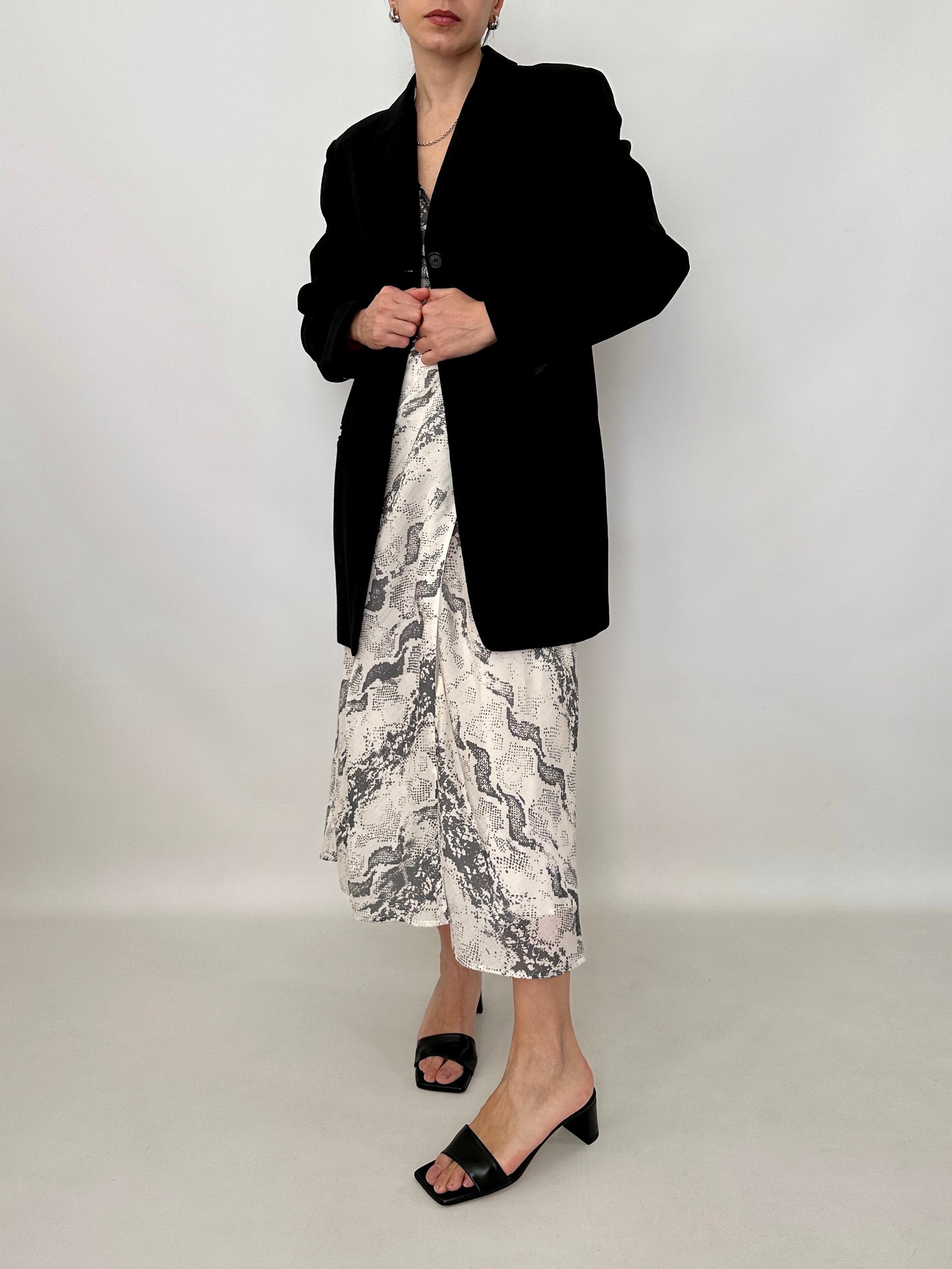 Marella long black blazer