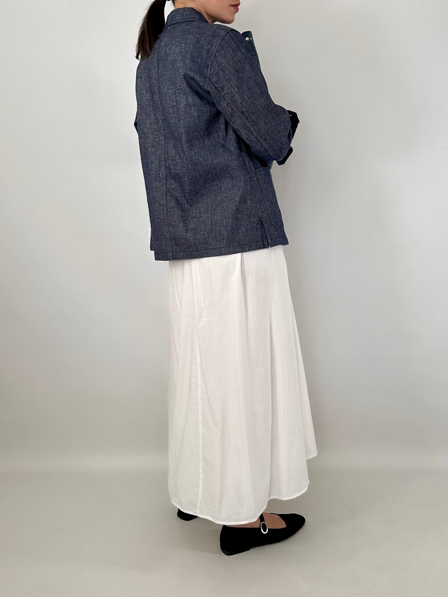 Max Mara linen and cotton denim jacket