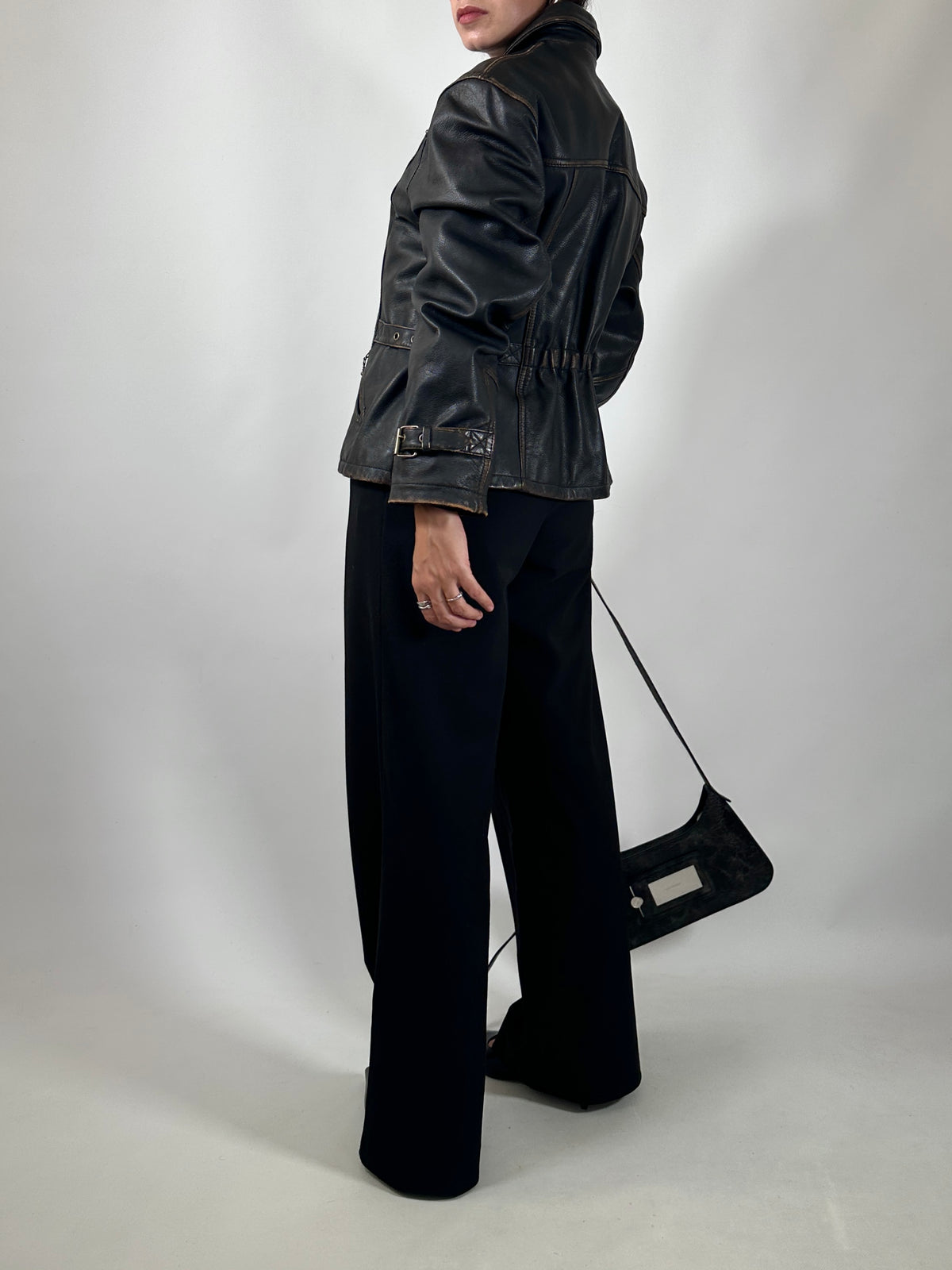 Vintage Distressed Leather Jacket