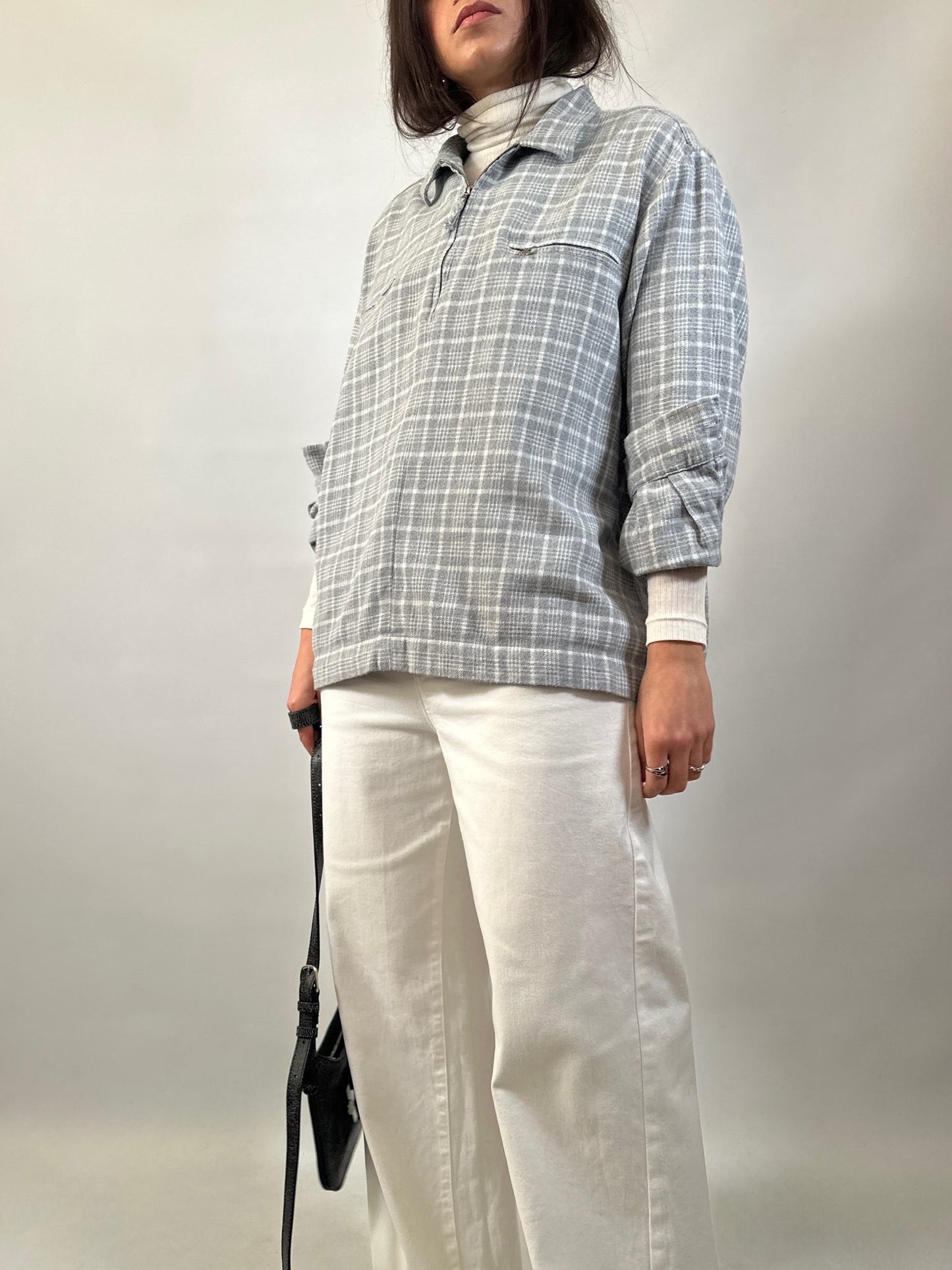 Vintage Marella Flannel Half Zip Shirt