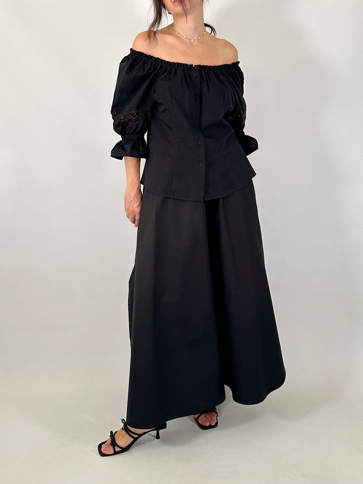 Boho off-shoulder blouse