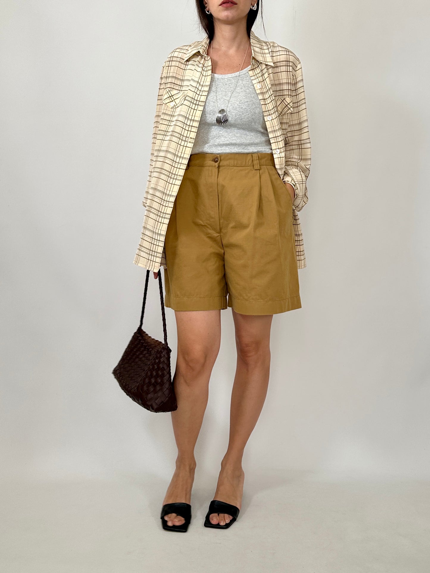 Tailored Cotton Bermuda Shorts