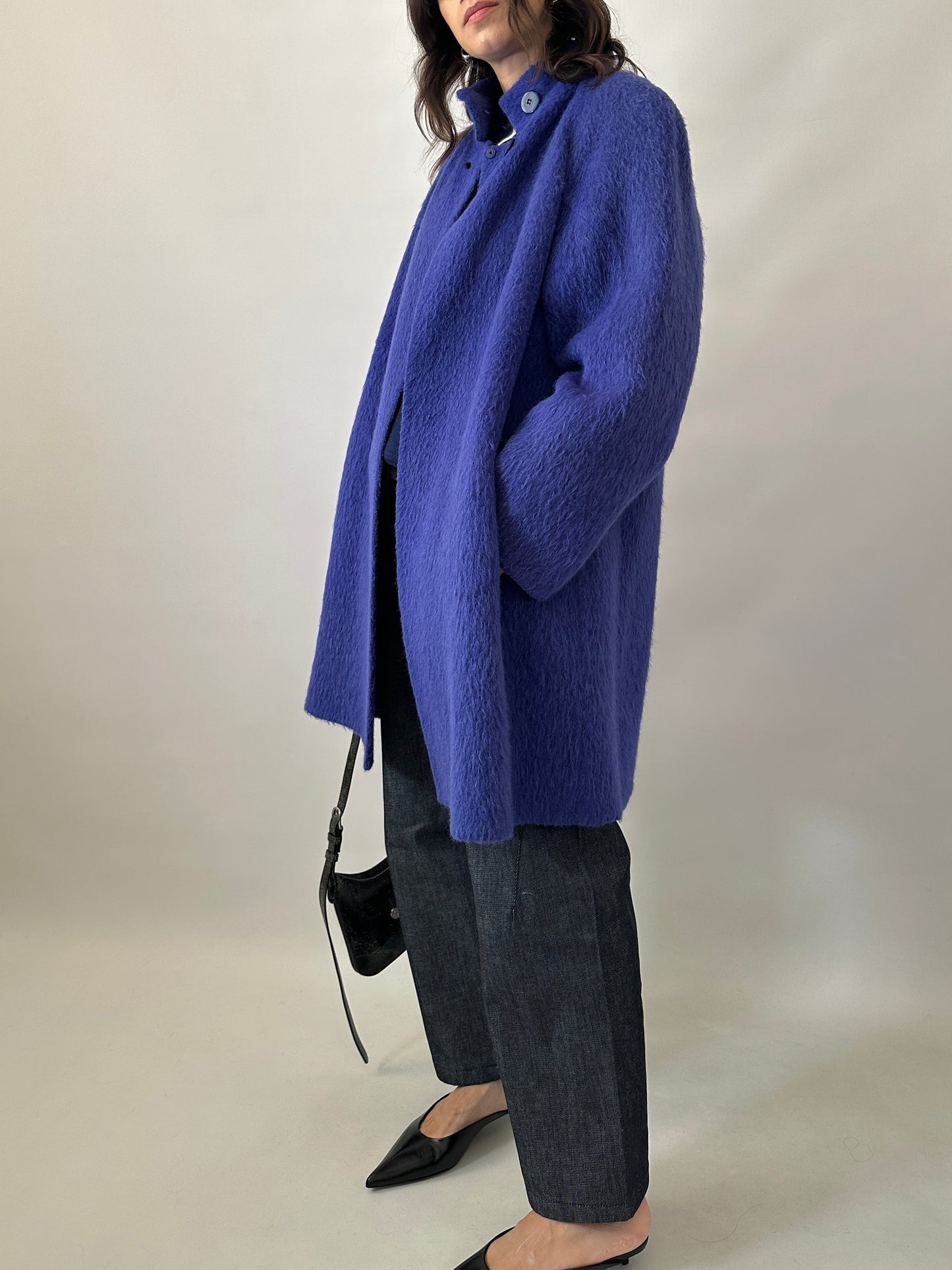 Authentic 1980s Agnona alpaca wool coat