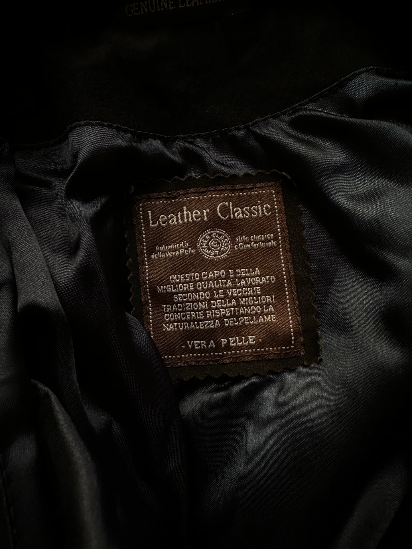 Vintage black bomber jacket in suede