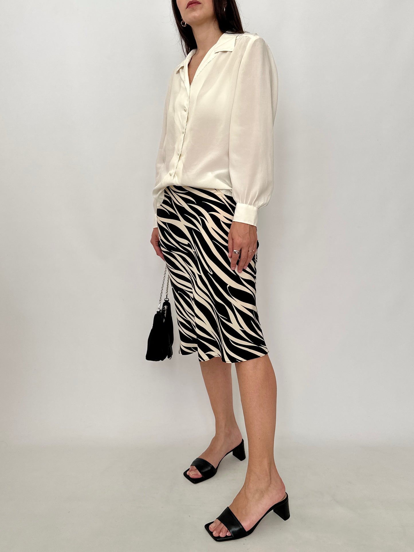 Vintage Ivory Silk Shirt