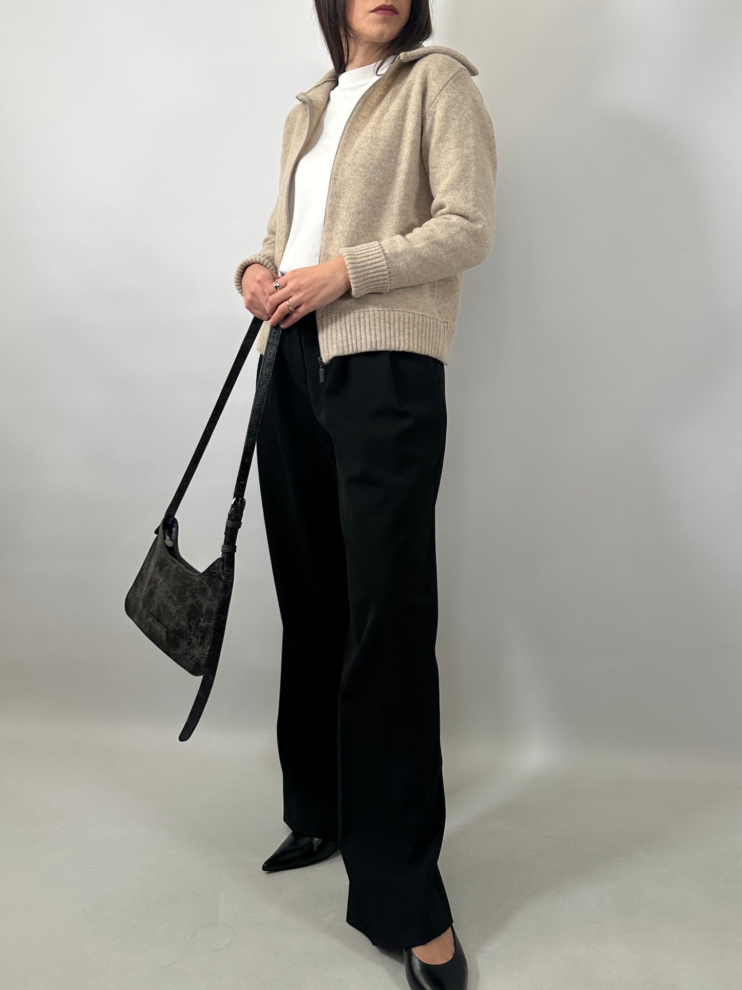 Soft Lambswool Zip Cardigan
