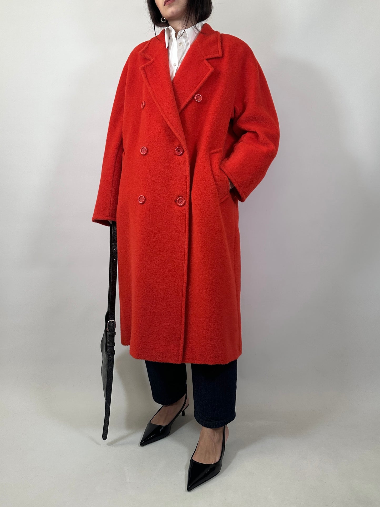 Marina Rinaldi Mohair & Alpaca Fluffy Coat
