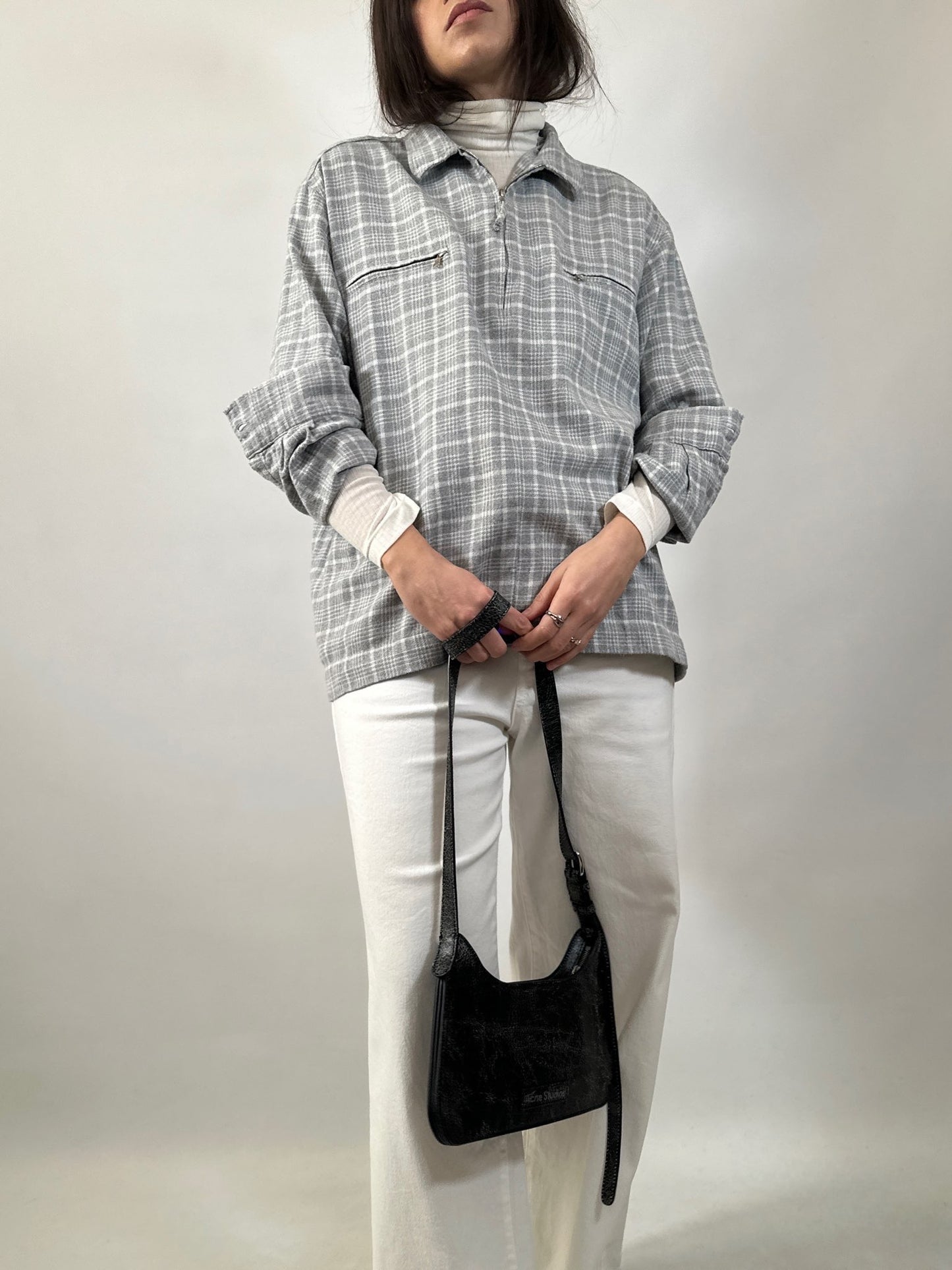 Vintage Marella Flannel Half Zip Shirt