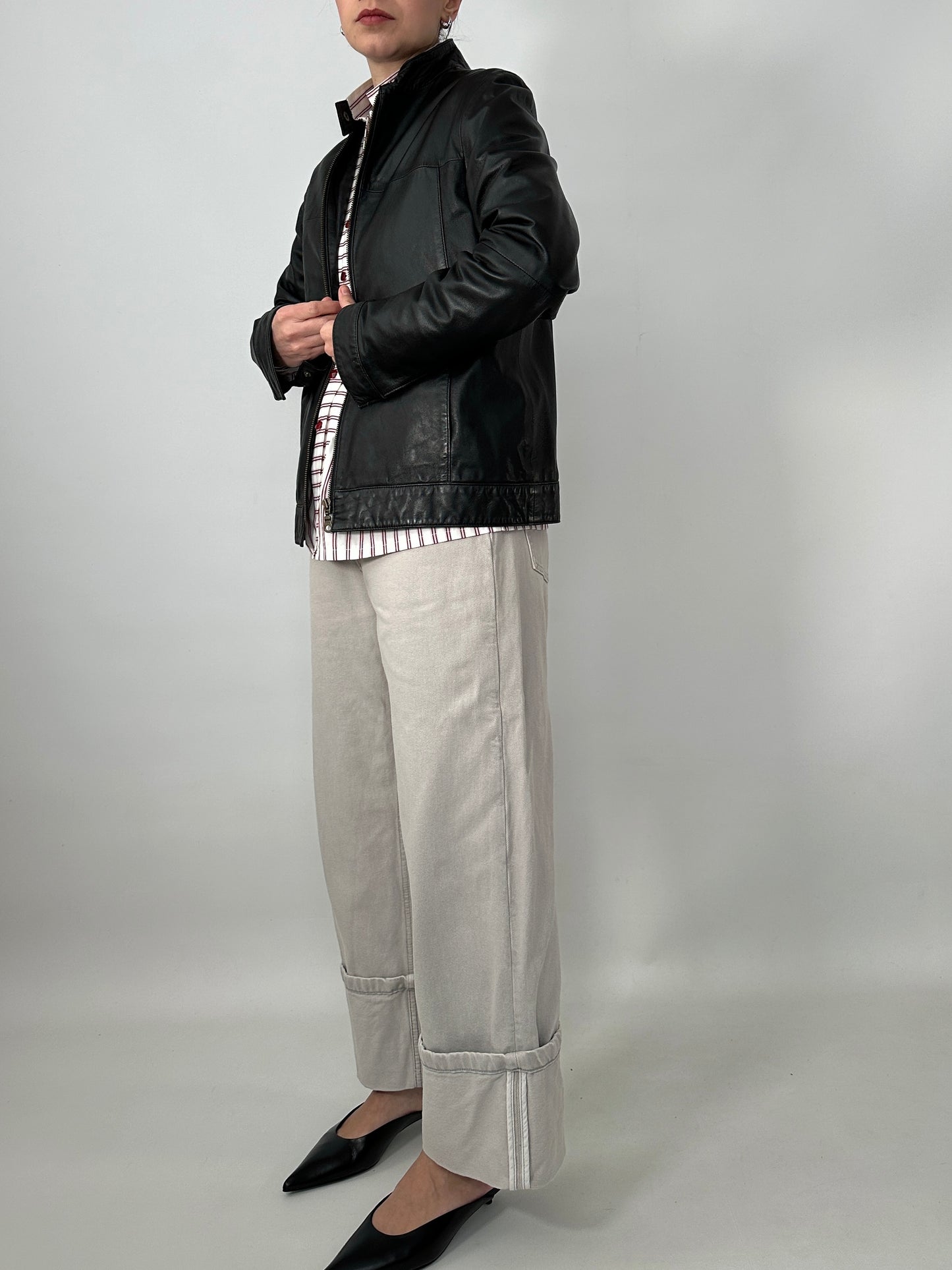 Genuine lambskin leather jacket