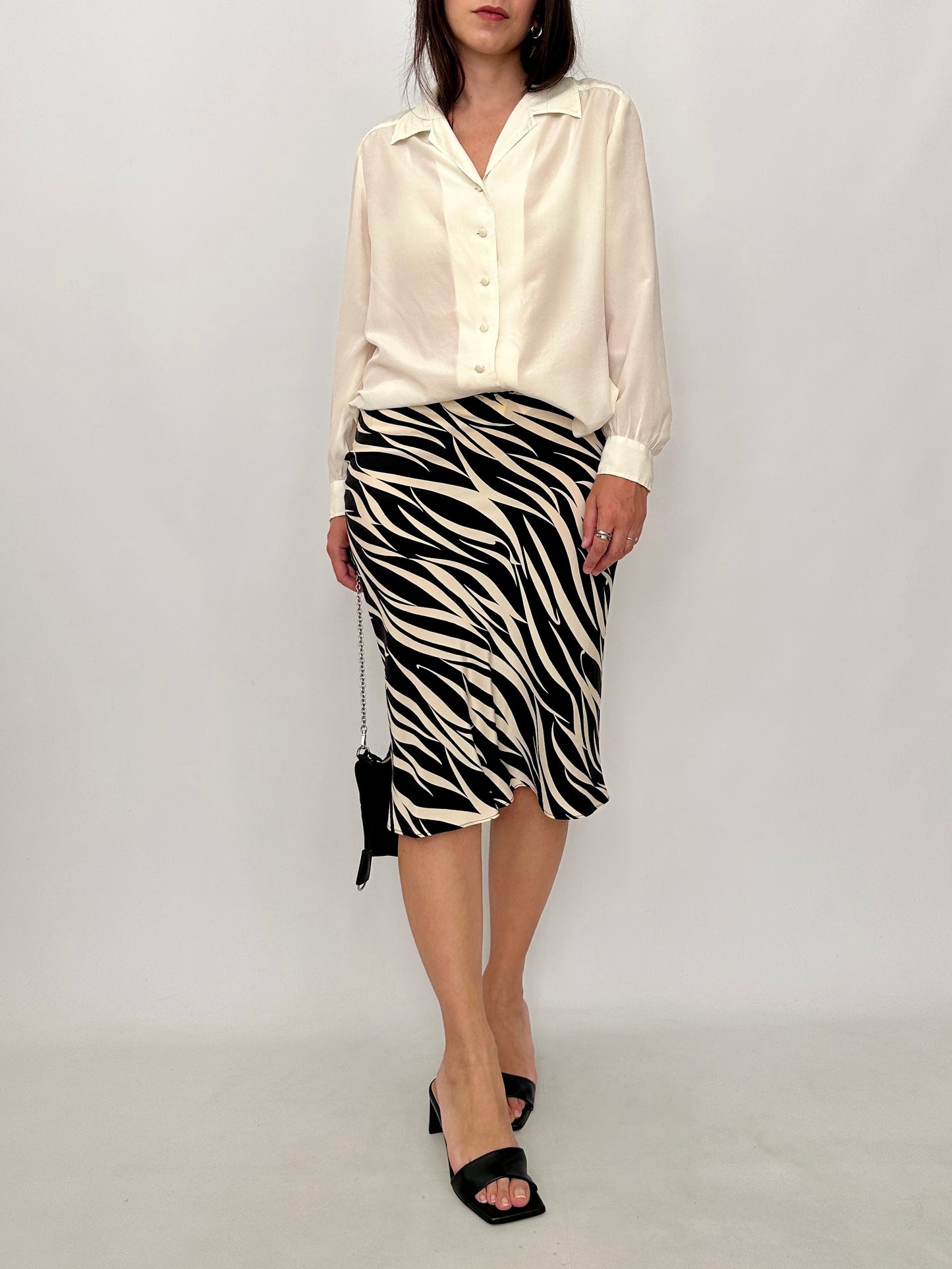 Vintage Ivory Silk Shirt