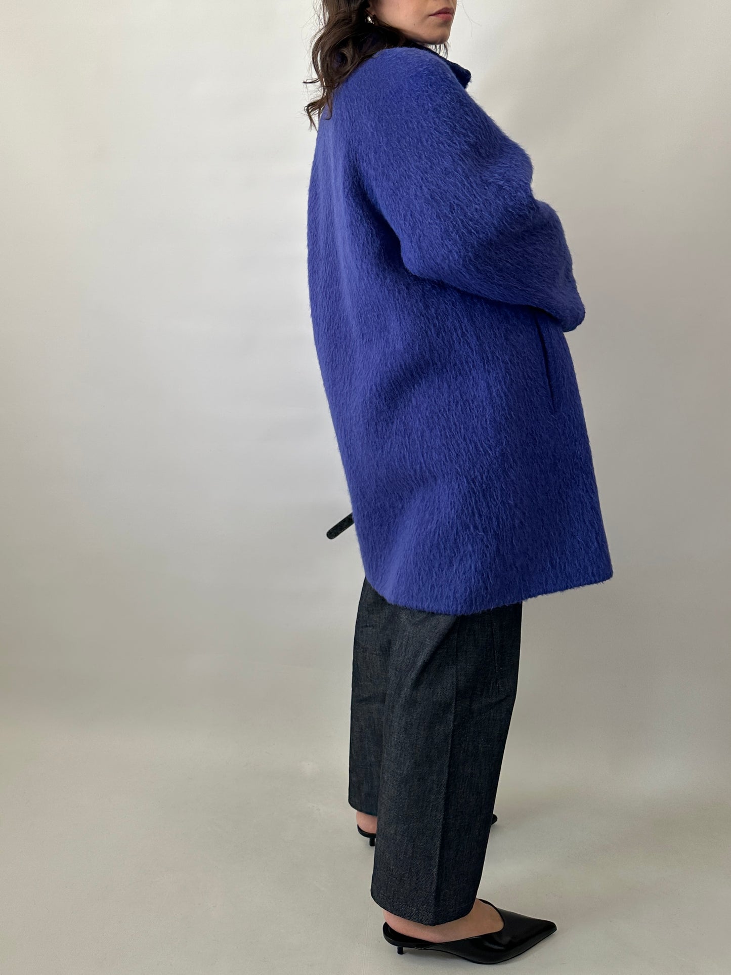 Authentic 1980s Agnona alpaca wool coat