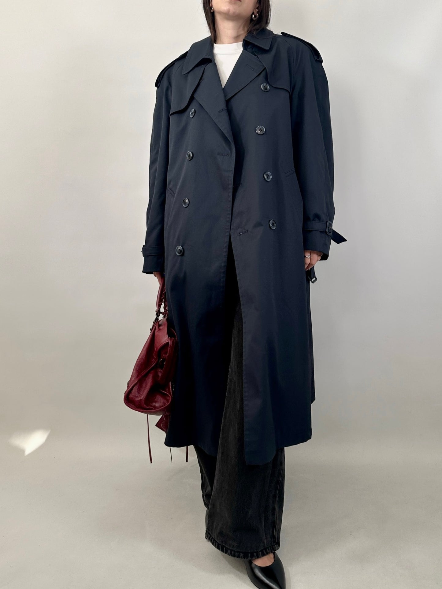 Classic Trench Coat with Removable Wool Lining