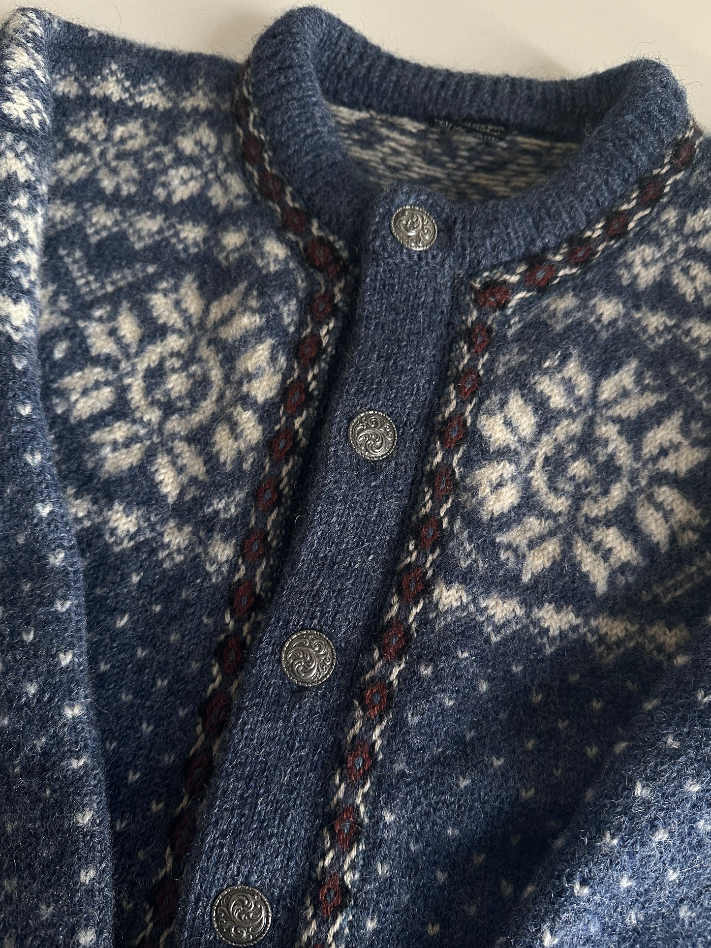 Norwegian Pure Wool Cardigan Jacket