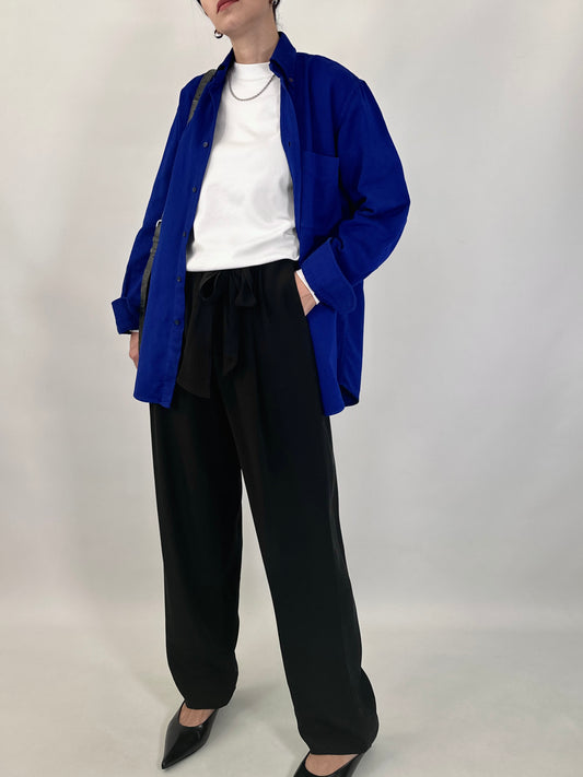 Valentino pure silk carrot fit trousers