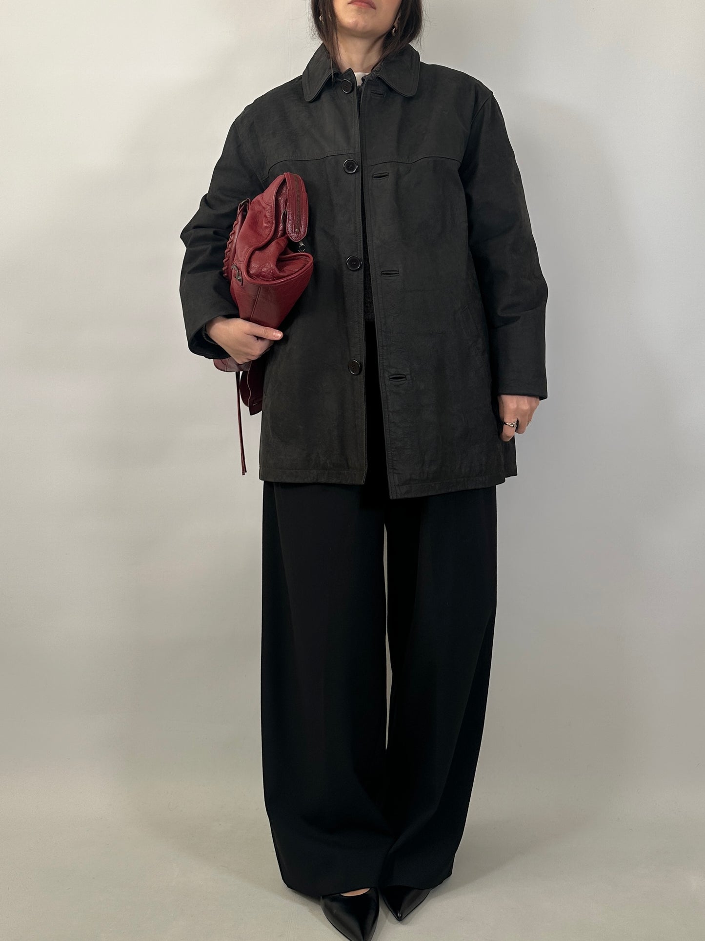Black Buffalo Leather Jacket