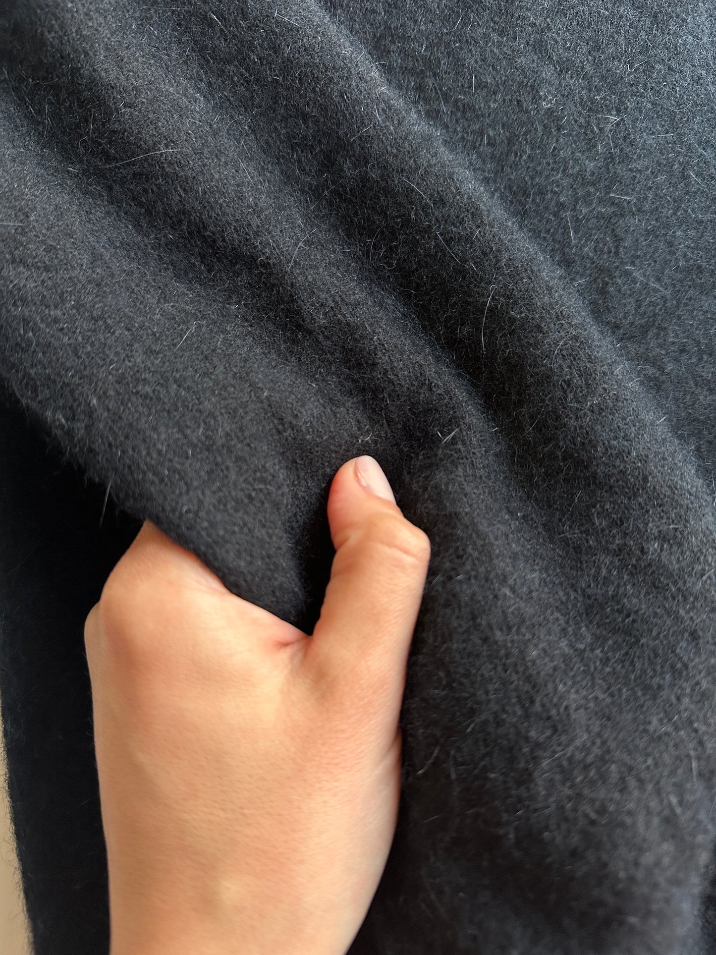 Soft Angora Bow Neck Sweater