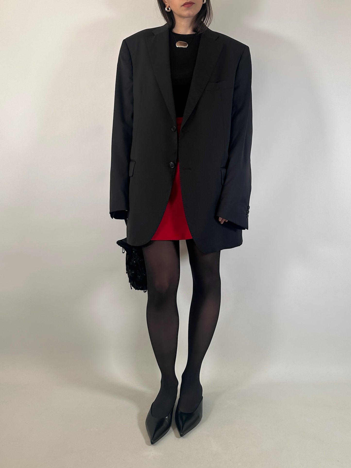Vintage Black Tailored Blazer