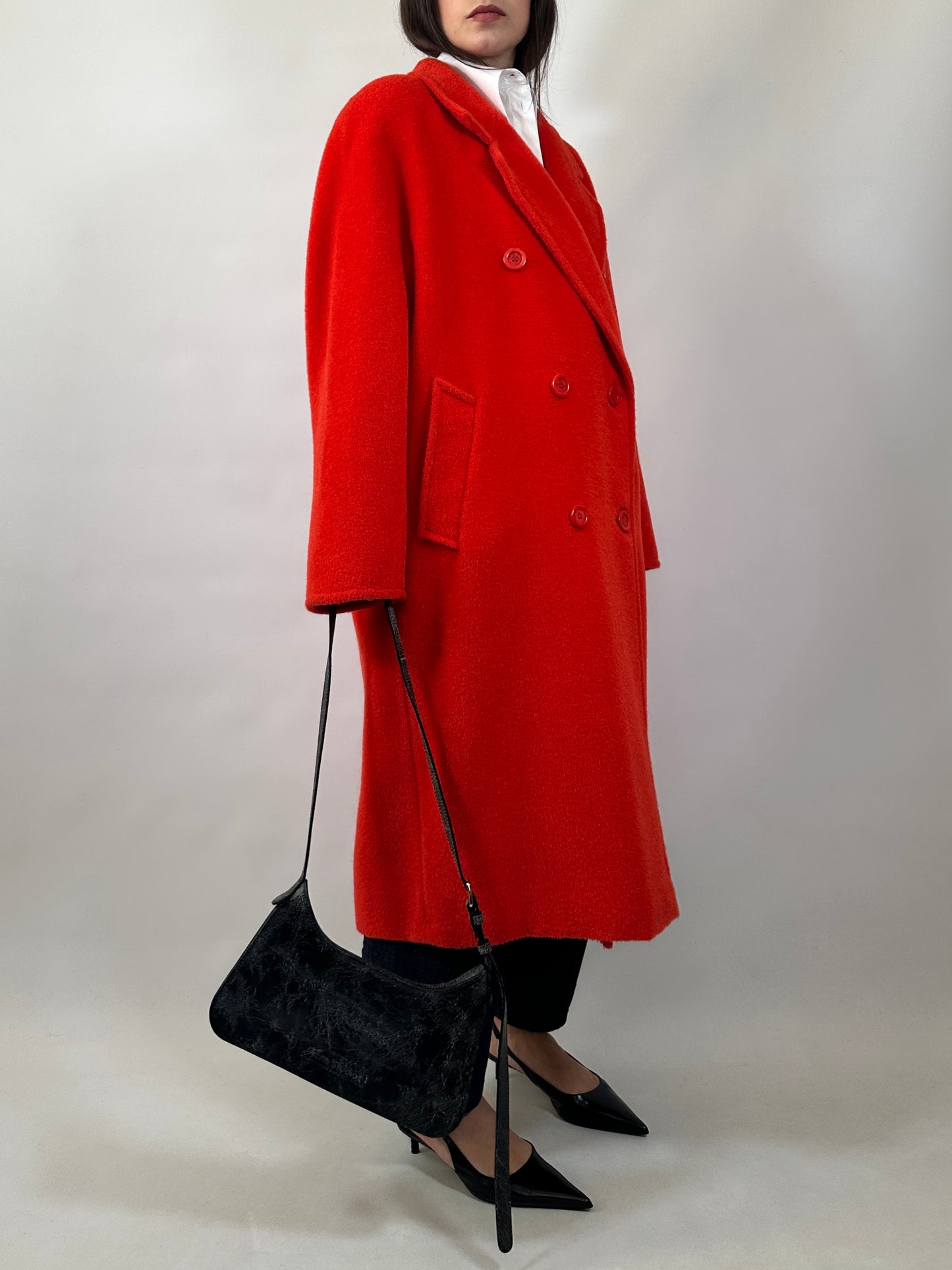 Marina Rinaldi Mohair & Alpaca Fluffy Coat