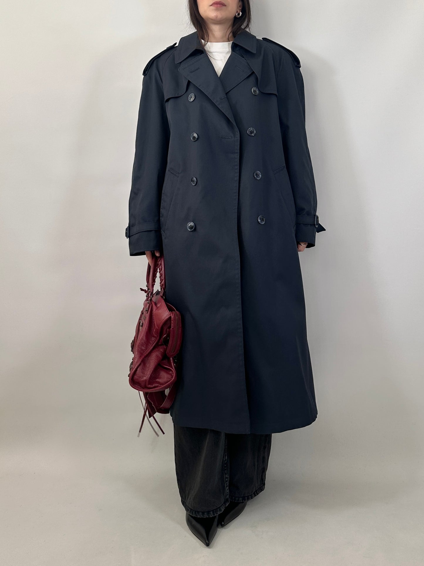 Classic Trench Coat with Removable Wool Lining