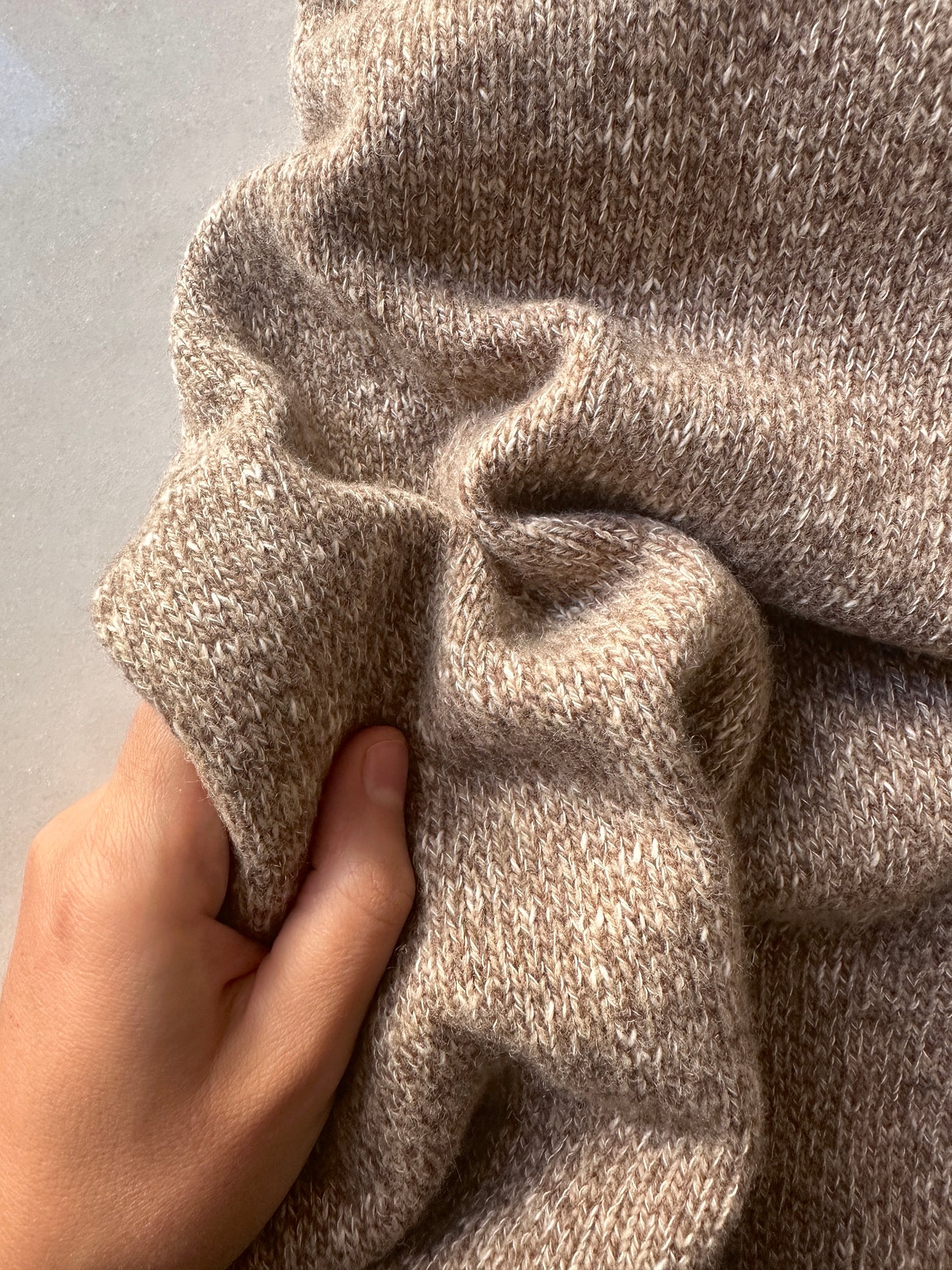 Wool and cotton oversized vintage sweater