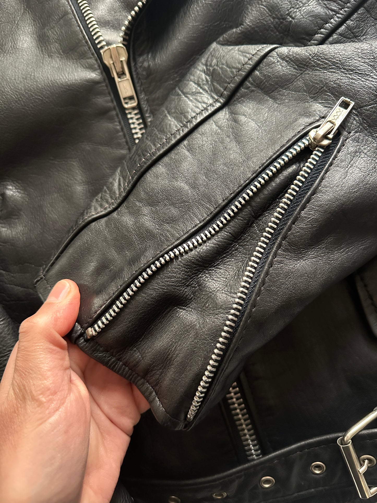 Vintage Leather Perfecto Biker Jacket