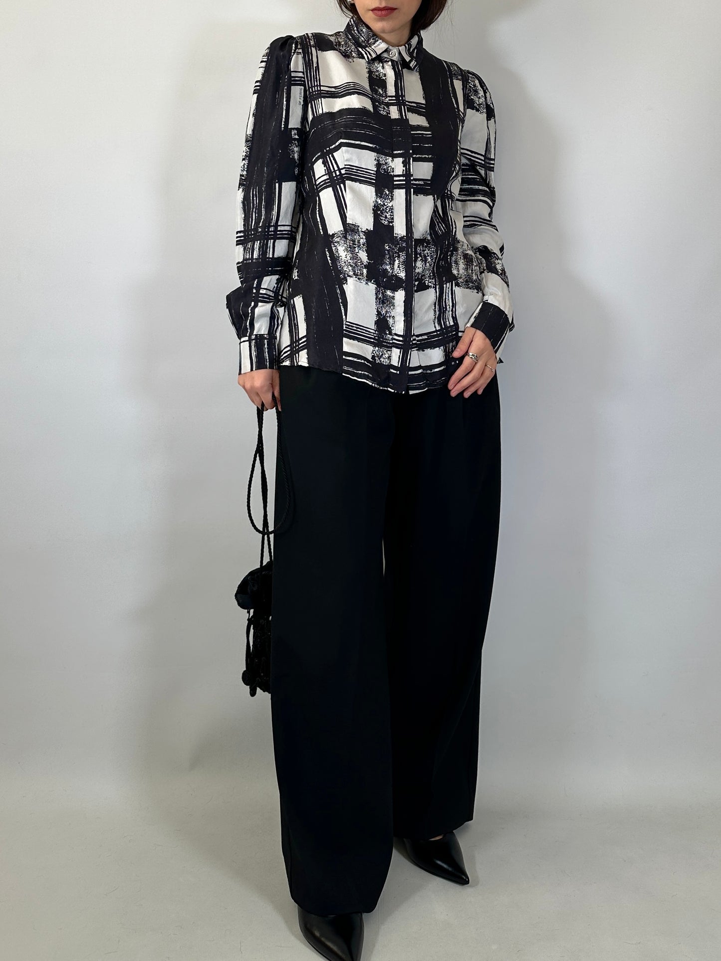 Ferré Vintage Silk Printed Shirt