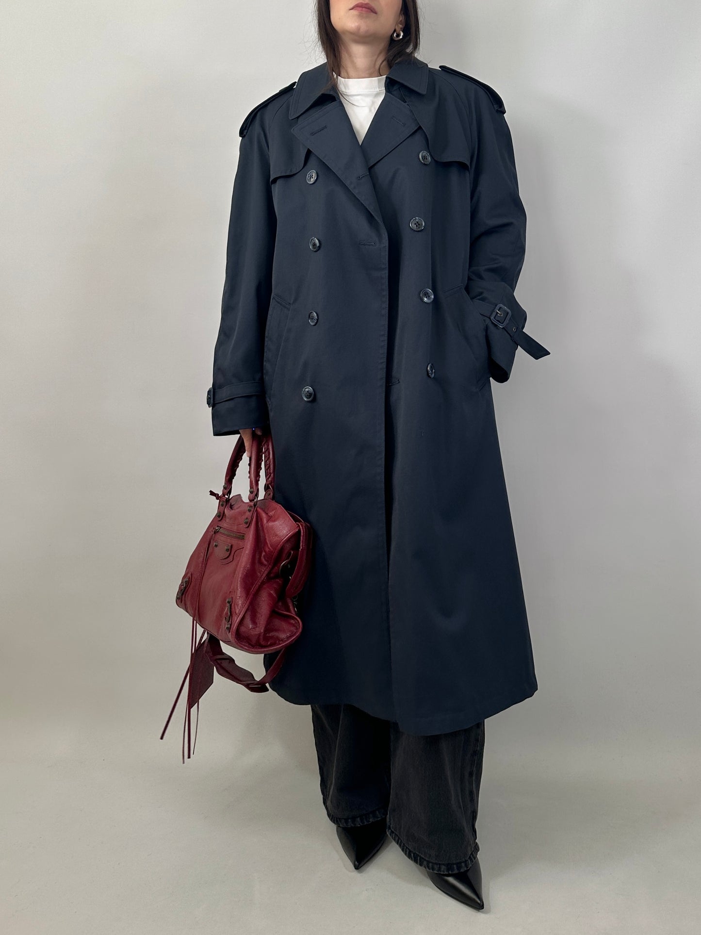 Classic Trench Coat with Removable Wool Lining