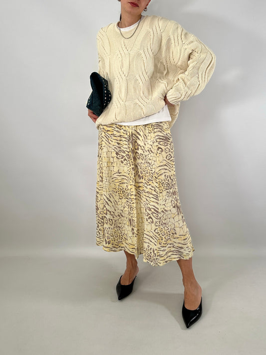 Animal print vintage skirt