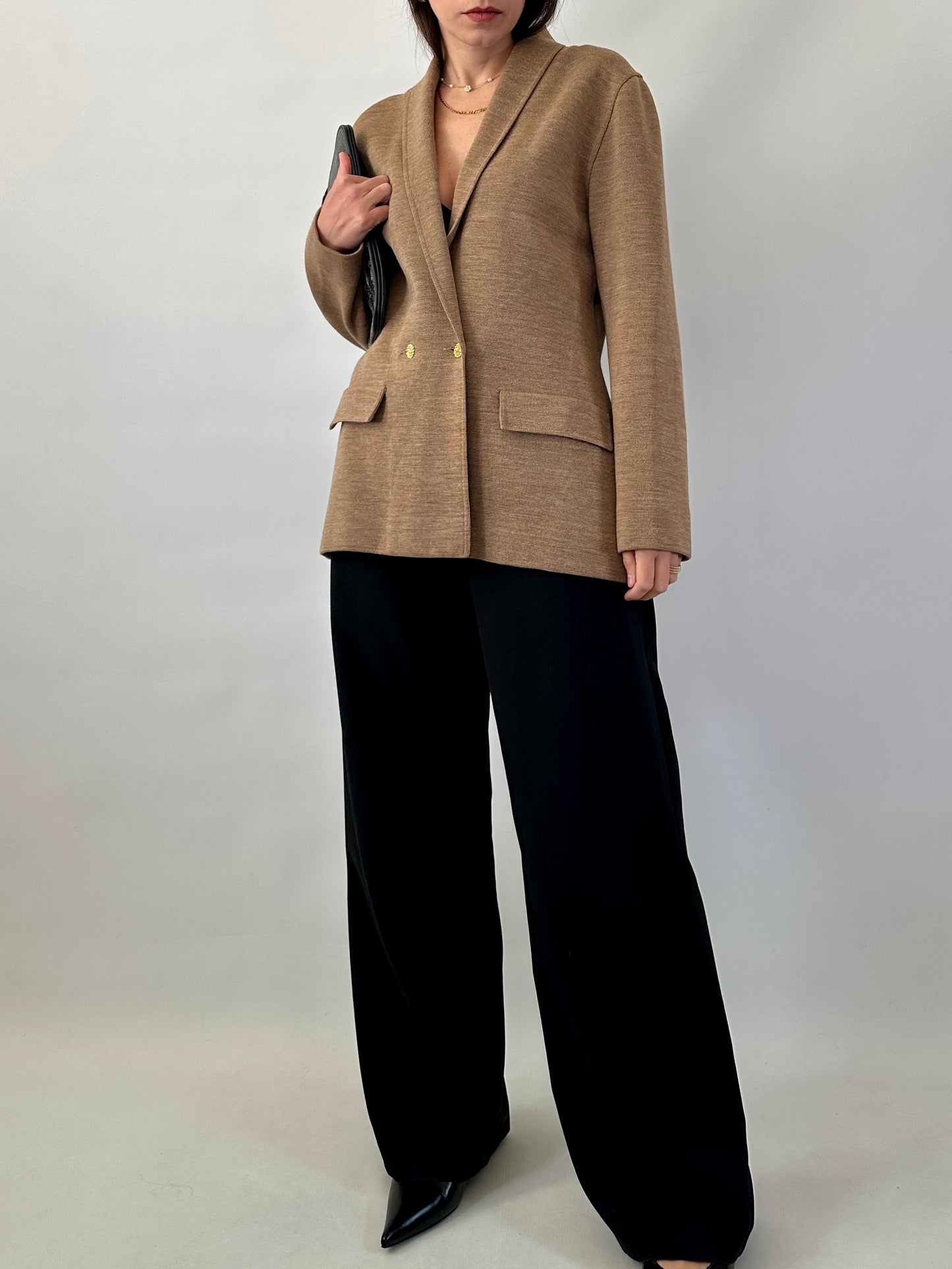 Vintage knitted wool jacket