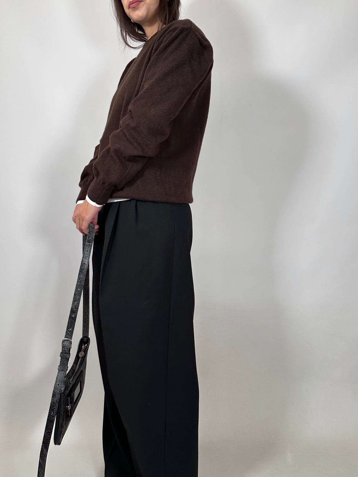 Chocolate Brown Wool Sweater